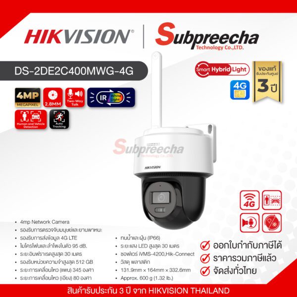 DS2DE2C400MWG4G22 ทรัพย์ปรีชา เทคโนโลยี